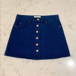 Isabel Marant Etoile  Denim Button Front Skirt
